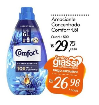 Giassi Supermercados Amaciante Concentrado Comfort 1,5L oferta