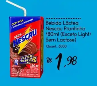 Giassi Supermercados Bebida Láctea Nescau Prontinho 180ml oferta