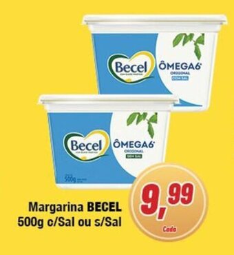 Rede Economia Margarina BECEL 500g c/Sal ou s/Sal oferta