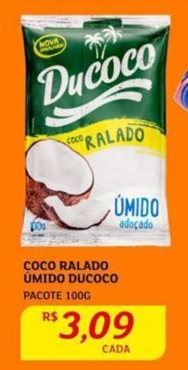 Assaí Atacadista COCO RALADO ÚMIDO DUCOCO PACOTE 100G oferta