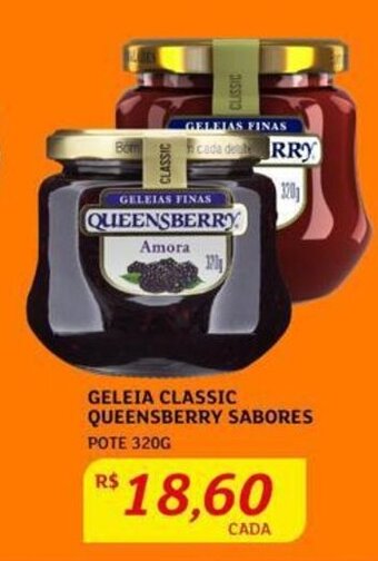 Assaí Atacadista GELEIA CLASSIC QUEENSBERRY SABORES POTE 320G oferta
