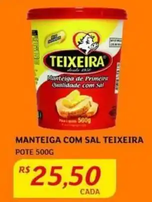 MANTEIGA COM SAL TEIXEIRA POTE 500G
