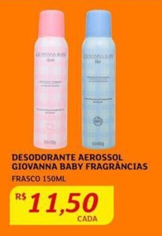 Assaí Atacadista DESODORANTE AEROSSOL GIOVANNA BABY FRAGRÂNCIAS FRASCO 150ML oferta