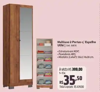 Deltasul Multiuso 2 Portas c/ Espelho Utile oferta
