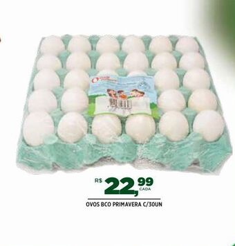 DB Supermercados Ovos bco primavera c/30un oferta