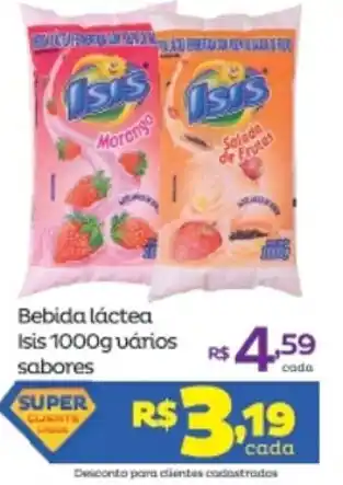 Super Lagoa bebida lactea Isis 1000g oferta