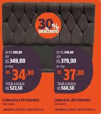 Deltasul Cabeceira 140 Istambul Cód: 36311 oferta