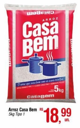 Fort Atacadista Arroz Casa Bem 5kg Tipo 1 oferta