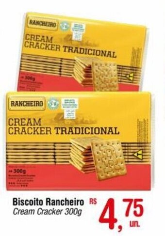 Fort Atacadista Biscoito Rancheiro Cream Cracker 300g oferta