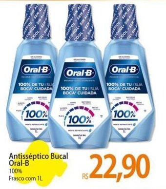 Atacadão Antisséptico Bucal Oral-B 100% Frasco com 1L oferta