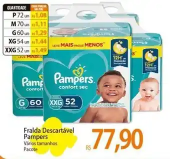 Atacadão Fralda Descartável Pampers oferta