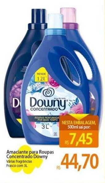 Atacadão Amaciante para Roupas Concentrado Downy Várias fragrâncias Frasco com 3L oferta
