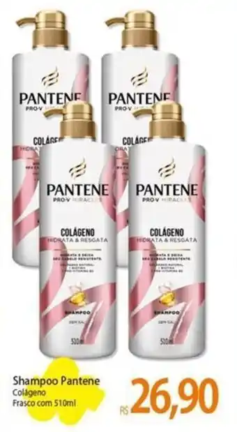 Atacadão Shampoo Pantene Colágeno Frasco com 510ml oferta