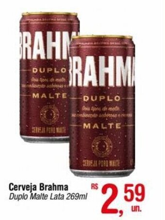 Fort Atacadista Cerveja Brahma Duplo Malte Lata 269ml oferta