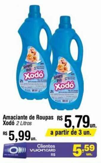 Amaciante de Roupas Xodó 2 litros