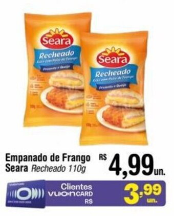 Fort Atacadista Empanado de Frango Seara Recheado 110g oferta