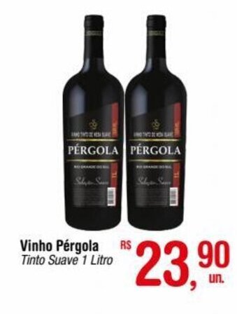 Fort Atacadista Vinho Pérgola Tinto Suave 1 Litro oferta