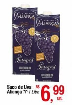 Fort Atacadista Suco de Uva Aliança TP 1 Litro oferta