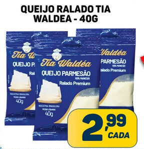 Dom Atacadista QUEIJO RALADO TIA WALDEA - 40G oferta