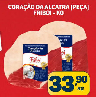 Dom Atacadista CORAÇÃO DA ALCATRA (PEÇA) FRIBOI - KG oferta