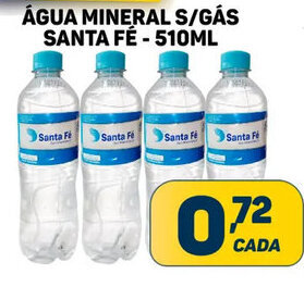 Dom Atacadista ÁGUA MINERAL S/GÁS SANTA FÉ - 510ML oferta