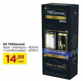 Kit TRESemme Shampoo 400ml + Condicionador 200ml