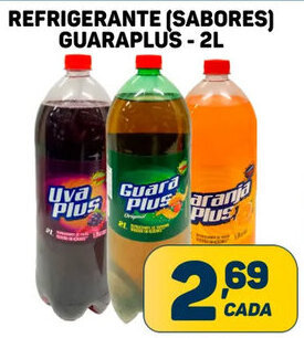 Dom Atacadista REFRIGERANTE (SABORES) GUARAPLU'S - 2L oferta