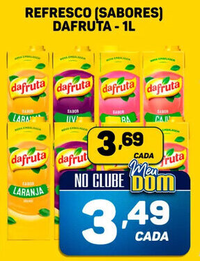 REFRESCO (SABORES) DAFRUTA - 1L