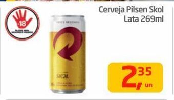 Tenda Atacado Cerveja pilsen skol lata 269ml oferta