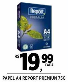 DB Supermercados Papel a4 report premium 75g oferta