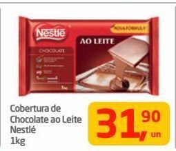 Tenda Atacado Cobertura de chocolate ao leite nestlé kg oferta