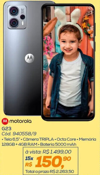Lojas Colombo Motorola G23 oferta
