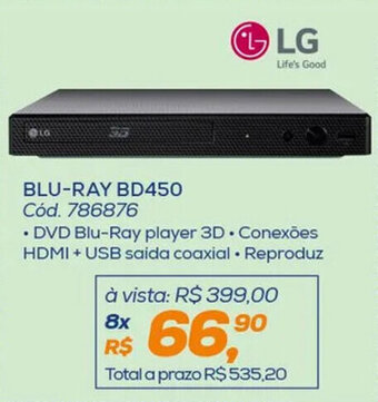 Lojas Colombo LG BLU-RAY BD450 oferta