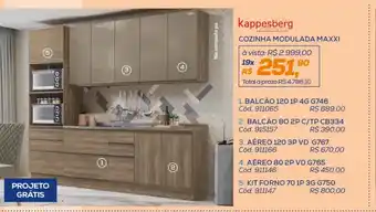 Lojas Colombo Kappesberg COZINHA MODULADA MAXXI oferta