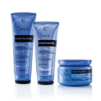 Eudora Combo hair plastia shampoo + máscara + condicionador oferta