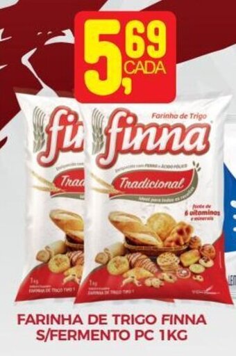 Fort Atacadista FARINHA DE TRIGO FINNA S/FERMENTO PC 1KG oferta