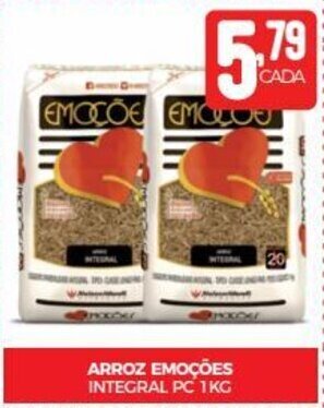 Fort Atacadista ARROZ EMOÇÕES INTEGRAL PC 1KG oferta