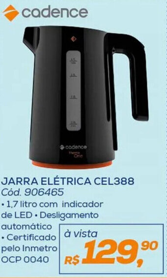 Lojas Colombo Cadence JARRA ELÉTRICA CEL810 INOX Cód. 906465 Cód. 936792 oferta
