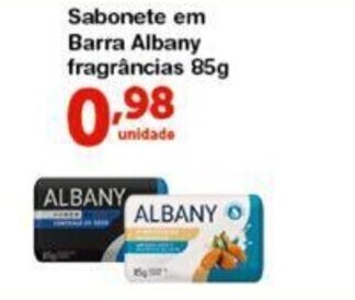 Roldão Sabonete em Barra Albamy 85g oferta