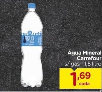 Carrefour Água Mineral Carrefour s/ gás - 1,5 litro oferta
