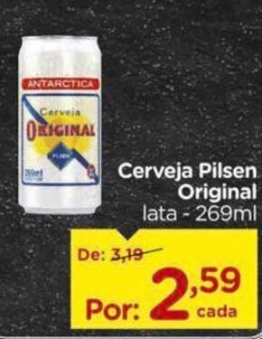 Carrefour Cerveja Pilsen Original lata - 269ml oferta