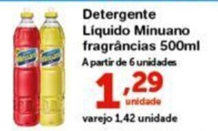 Detergente Liquido Minuano 500ml