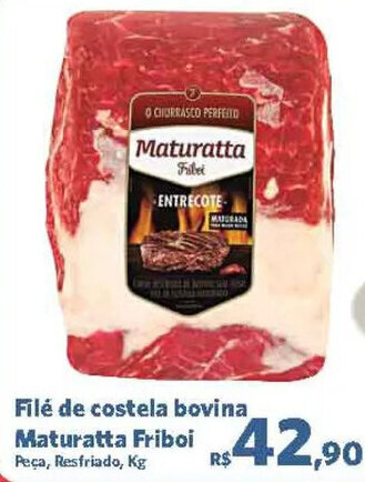 Sam's Club Filé de costela bovina Maturatta Friboi Peça, Resfriado, Kg oferta