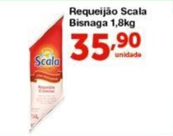 Roldão Requeijao Scala Bisnaga 1.8kg oferta