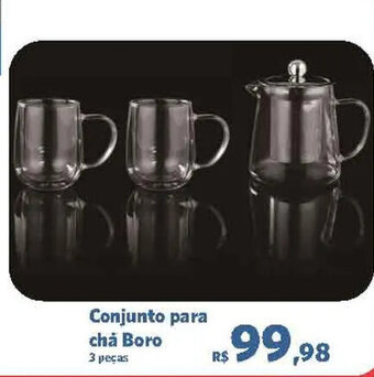 Sam's Club Conjunto para chá Boro 3 peças oferta