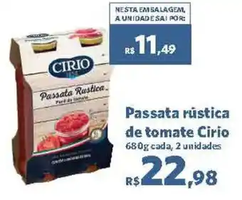 Sam's Club Passata rústica de Tomate Cirio 680g oferta