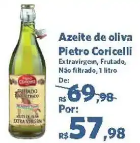 Sam's Club Azeite de oliva Pietro Coricelli Extravirgem, Frutado, Não filtrado, 1 litro oferta