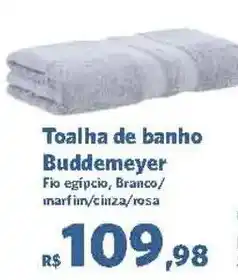 Toalha de banho Buddemeyer Fio egípcio, Branco/ marfim/cinza/rosa