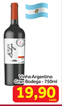 Shibata Supermercados Vinho Argentino Gran Bodega-750ml oferta