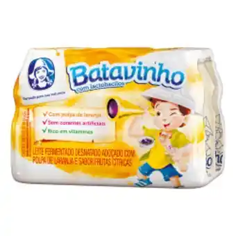 Barracão Supermercado Leite fermentado batavinho gf c/6 450g oferta